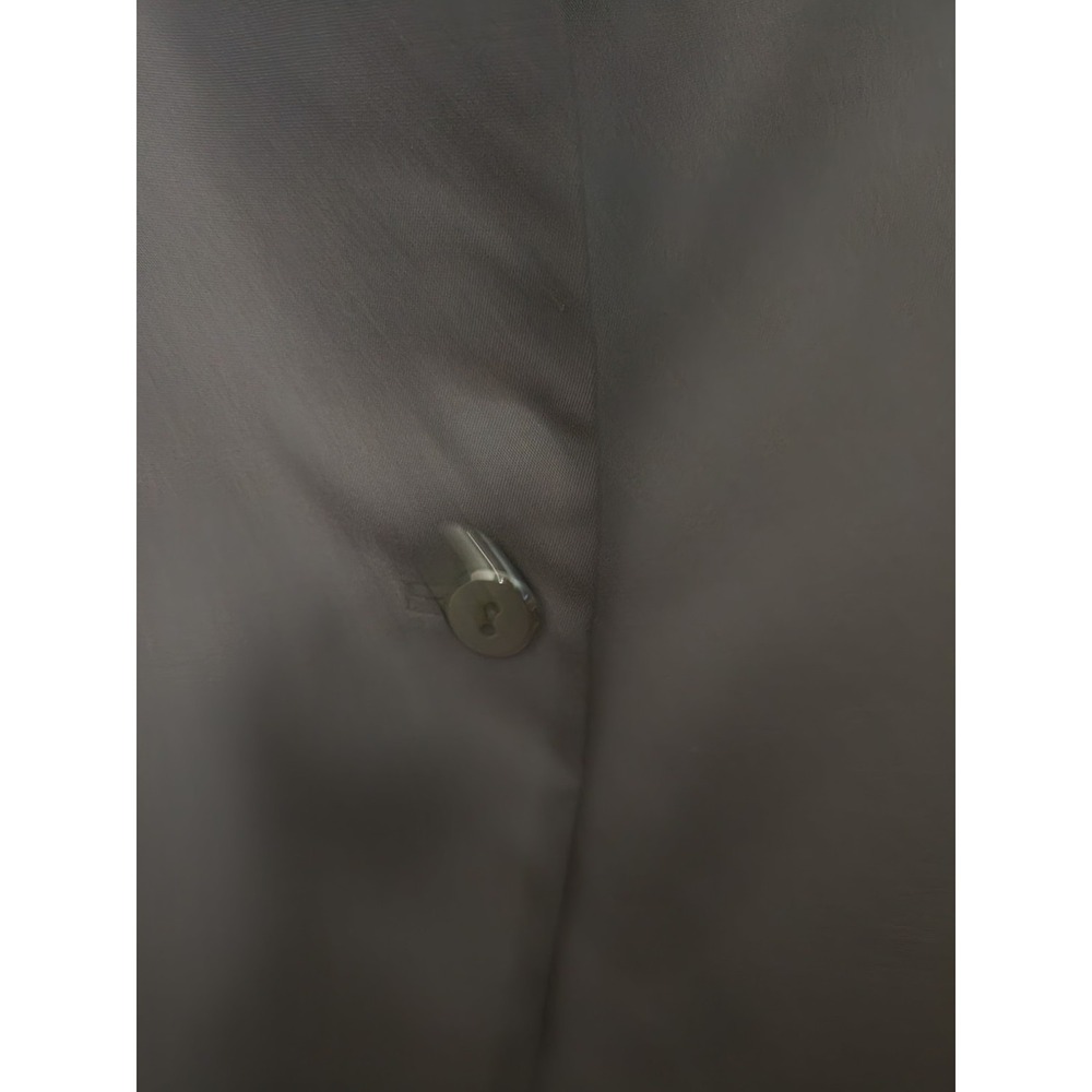 Dana‎ Buchman Silk Wool Blazer Jacket Black Single Breasted One Button Lined Lrg - Picture 2 of 13